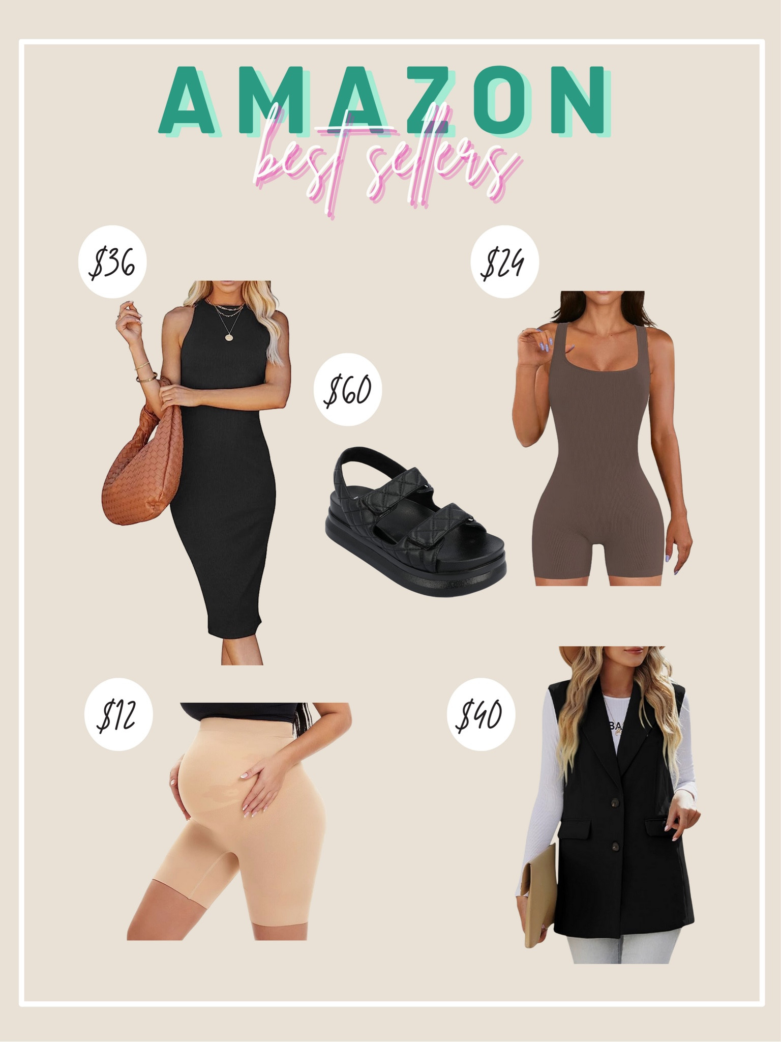 Here are my favorite Amazon finds from last week - love the sleeveless vest paired with the black maxi dress!

Amazon fashion, Amazon maternity fashion, styling the bump, bump support, cute Amazon sandals, bodysuit, cute Amazon dresses 

#LTKFind #LTKstyletip #LTKbump