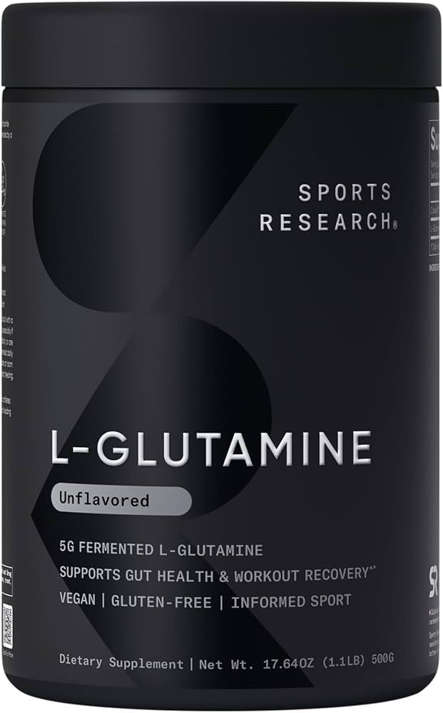 Sports Research\u00ae L-Glutamine Powder 5g, Unflavored (17.64oz) | Amazon (US)