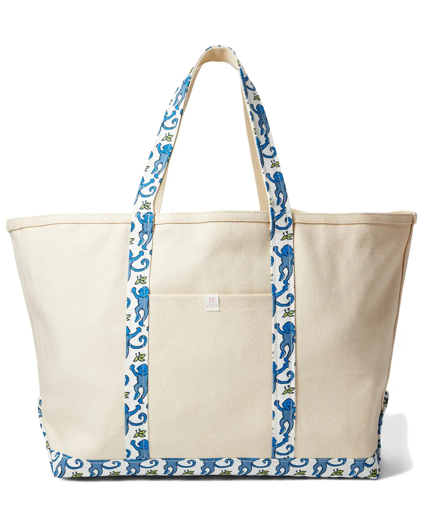 Roller Rabbit Monkey Canvas Tote Bag | Zappos