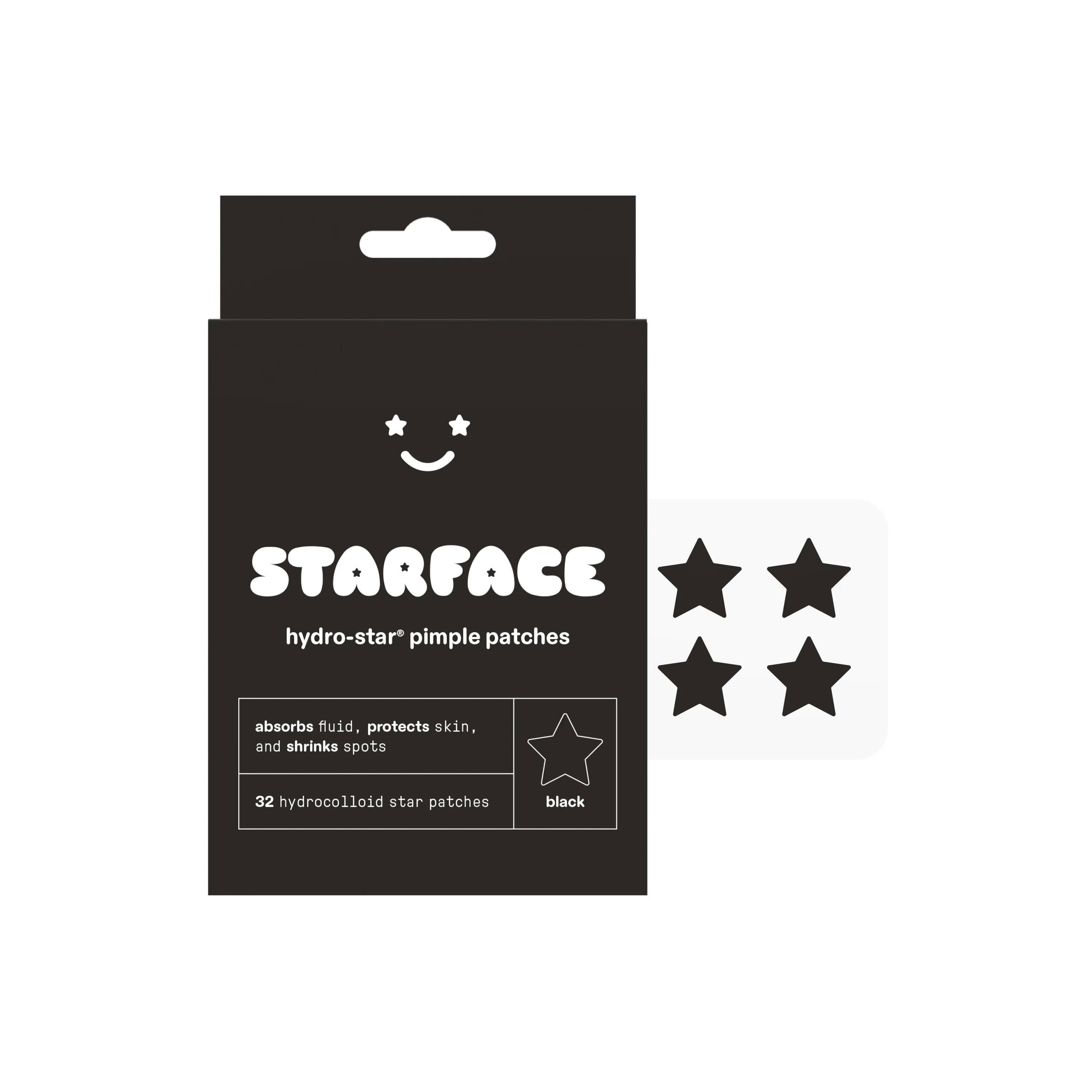 Starface Black Hydro-Star Pimple Patches 32 Count for All Skin Types | Walmart (US)