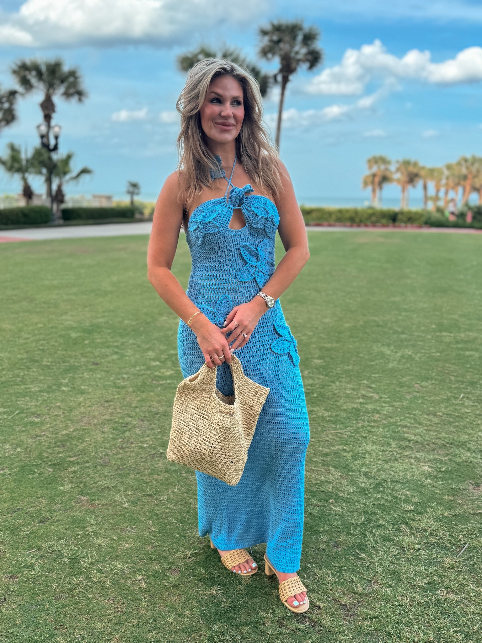 Last night's outfit / dress is Meshki and it's the perfect vacation crochet maxi! 

#LTKStyleTip #LTKTravel #LTKSeasonal
