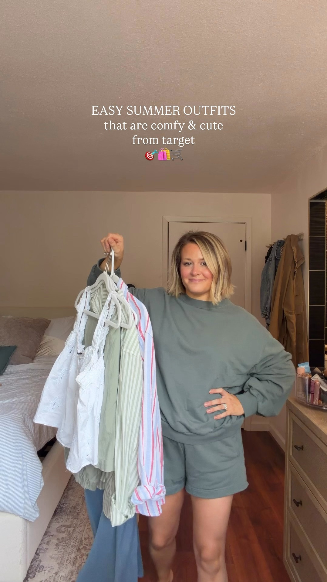 comfy and cute summer outfits!! 

Pants run tts, sized up 3 in button ups, dress runs tts (I got a medium but probably could have done a small) 

Aritzia shorts are also on sale right now!! So cute to dress up or down. They run tts. Wearing a small

#LTKootd #LTKgrwm #LTKSaleAlert