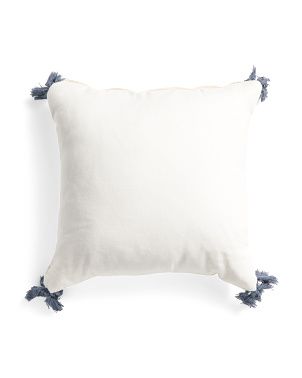 20x20 Tassel Corner Linen Pillow | Home Essentials | Marshalls | Marshalls