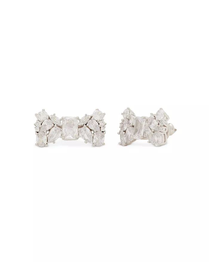 Take a Bow Crystal Stud Earrings in Silver-Plated | Bloomingdale's (US)