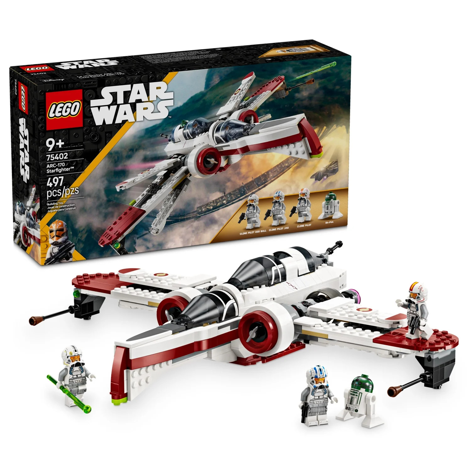 LEGO Star Wars: Revenge of the Sith ARC-170 Starfighter Spaceship Building Toy - Kids Star Wars T... | Walmart (US)