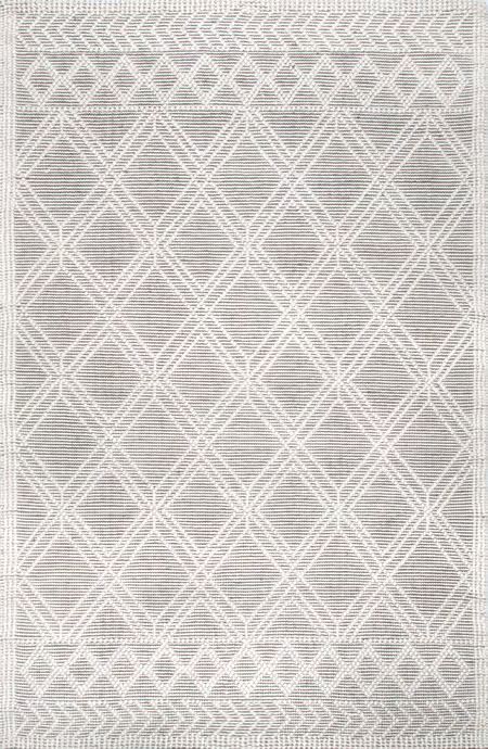 Beige Argyle Trellis Area Rug | Rugs USA