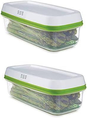 1996983 Freshworks Produce Saver Food Storage Container, Long Rectangle, 2 Pack | Amazon (US)