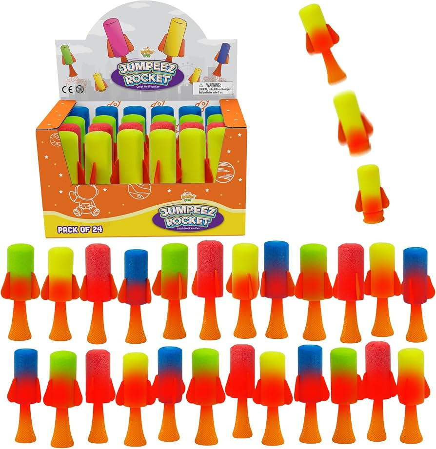 IPIDIPI TOYS LED Jumpeez Rocket Poppers \u2013 24-Pack Jumping Rockets | Amazon (US)