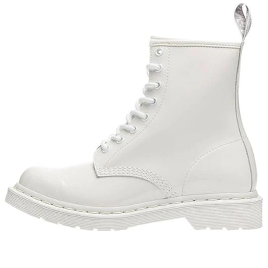 (WMNS) Dr. Martens 1460 Mono Martin Boots White | KICKS CREW