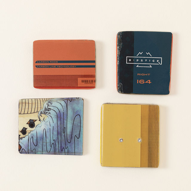 Recycled Ski Coasters Set | UncommonGoods