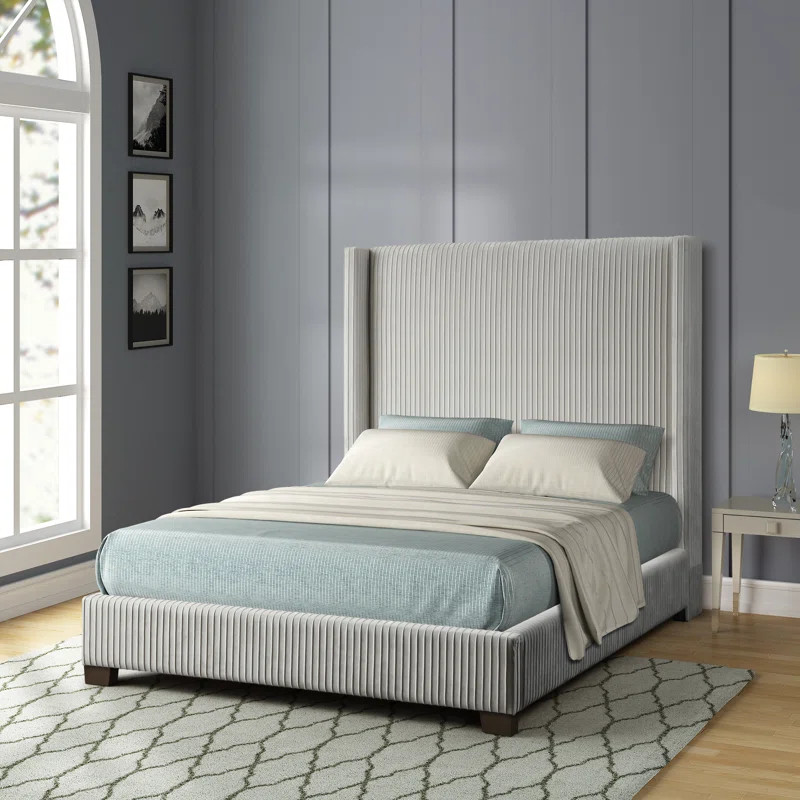 Corey Pleated Upholstered Bed | Wayfair North America