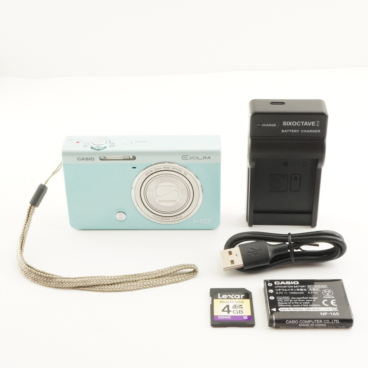 CASIO EXILIM EX-ZR60 Green With 4GB SDHC Card Digital Camera from Japan #8360 | eBay US