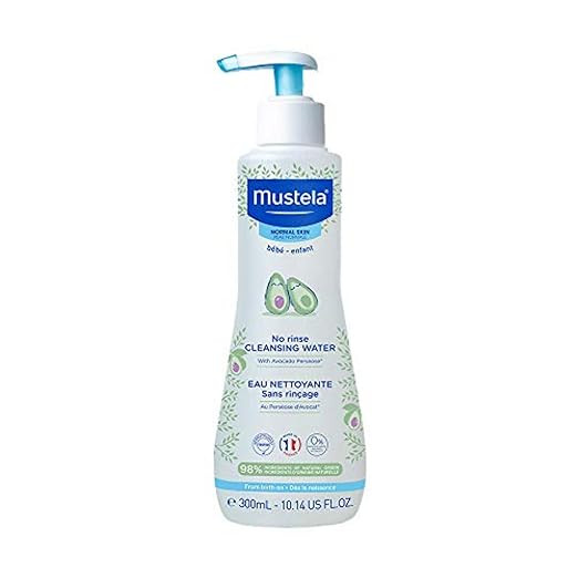 Mustela Baby Cleansing Water - No-Rinse Micellar Water - with Natural Avocado & Aloe Vera - for B... | Amazon (US)
