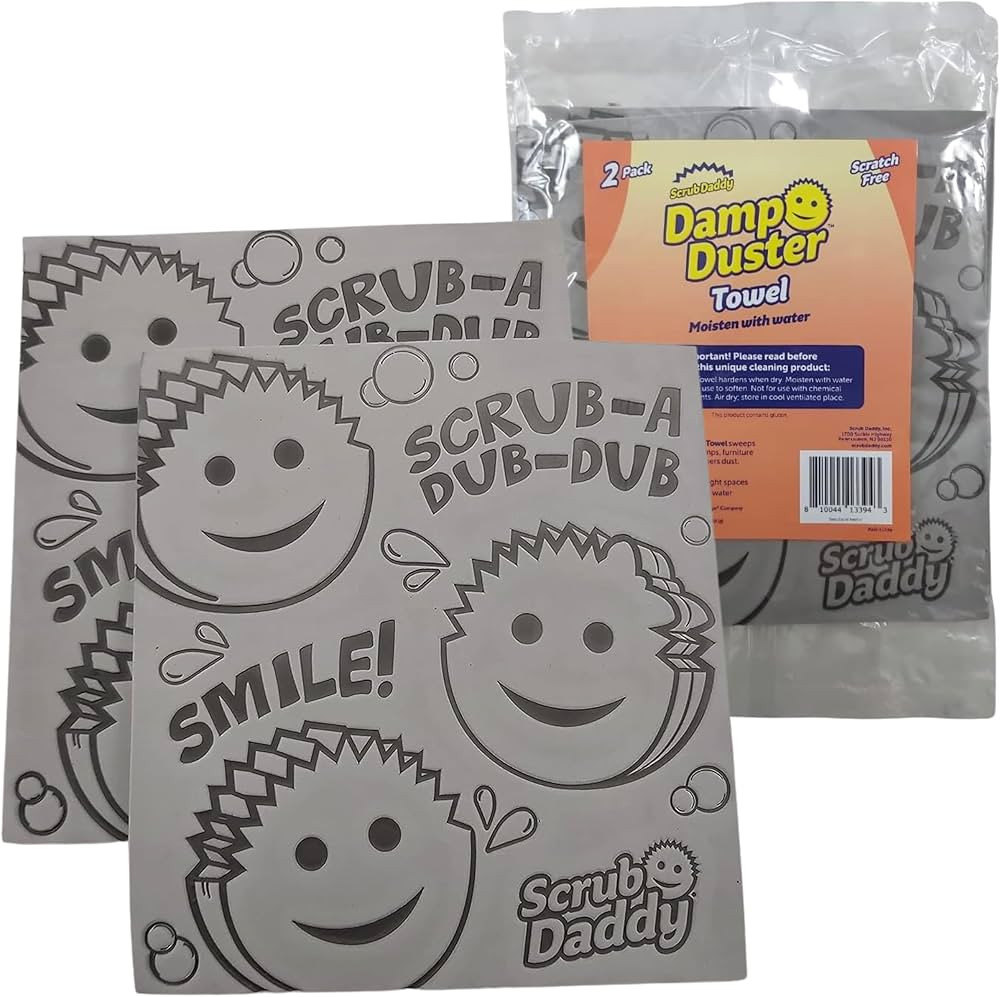 Scrub Daddy Damp Duster Towel - Durable Sponge-Like Dust Cleaner for Multisurface Dusting, Pickin... | Amazon (US)