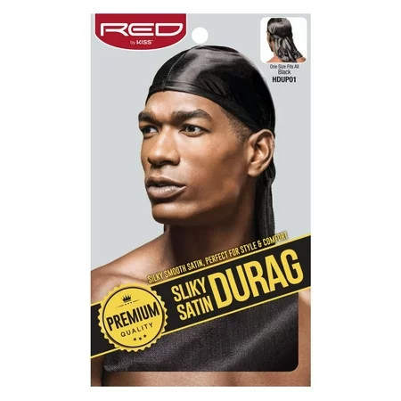 Red Kiss Premium Silky Satin Durag Mens Cap Durag Black 1 Ea | Walmart (US)
