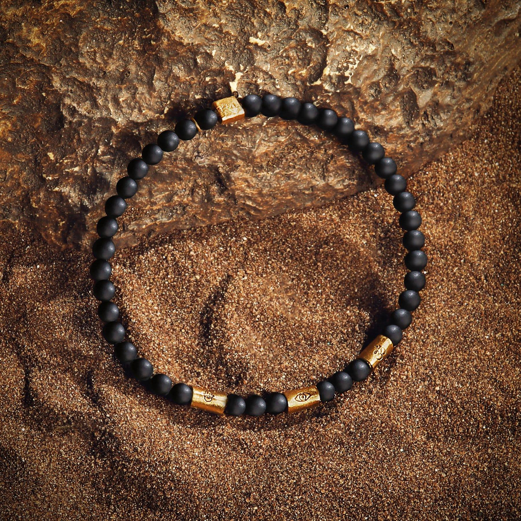Conscious Life - Triple Protection Matte Onyx Bracelet | Karma and Luck | Unique Spiritual Jewelr... | Karma and Luck