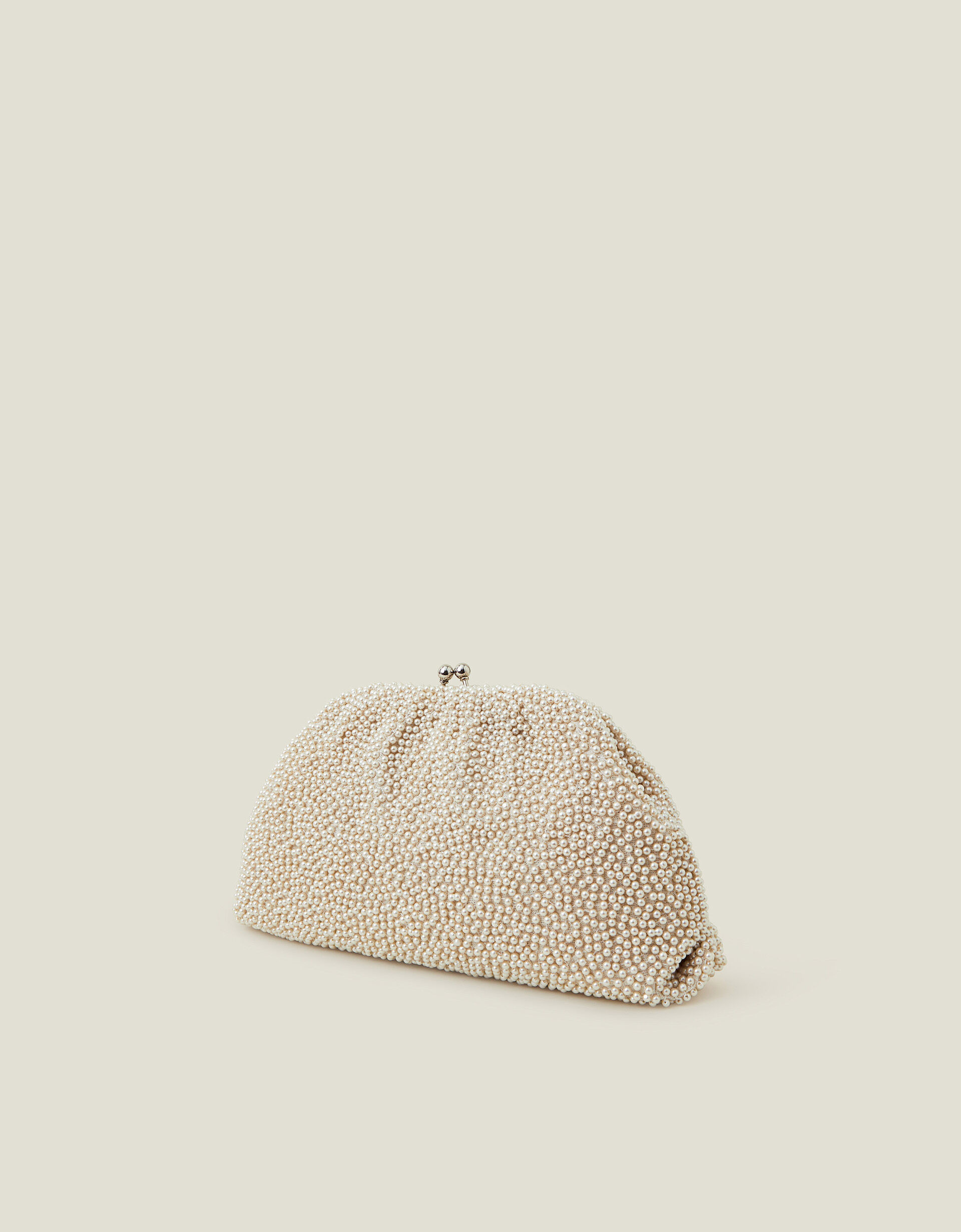 Pearl Embellished Cloud Clutch Bag | Accessorize (Global)