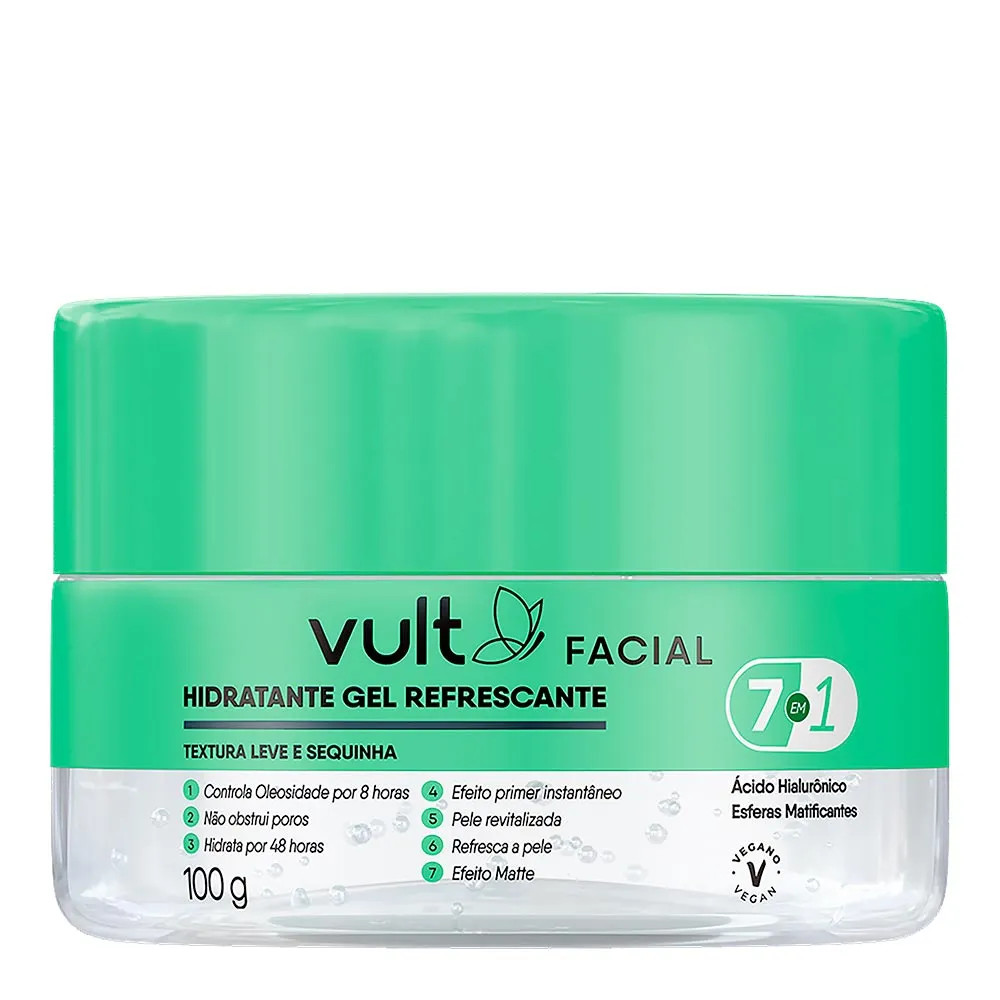 Hidratante Facial Vult Gel Refrescante 7 em 1 100g | Drogaria Sao Paulo (BR)