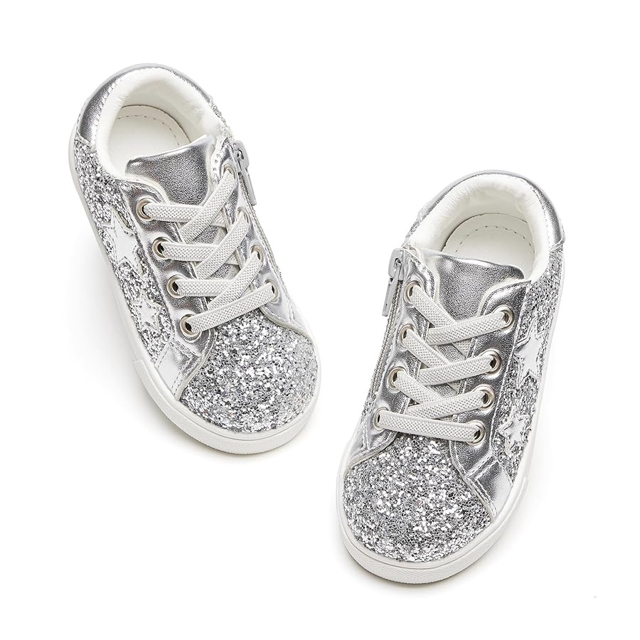 GINFIVE Toddler Girls Sneakers Little Girls Slip On Shoes School Sneakers Toddler | Amazon (US)