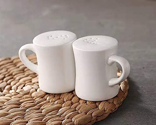 Salt and Pepper Shakers, Alpha Go Classic Mug Shaped Ceramic Salt and Pepper Shaker Set | Amazon (US)