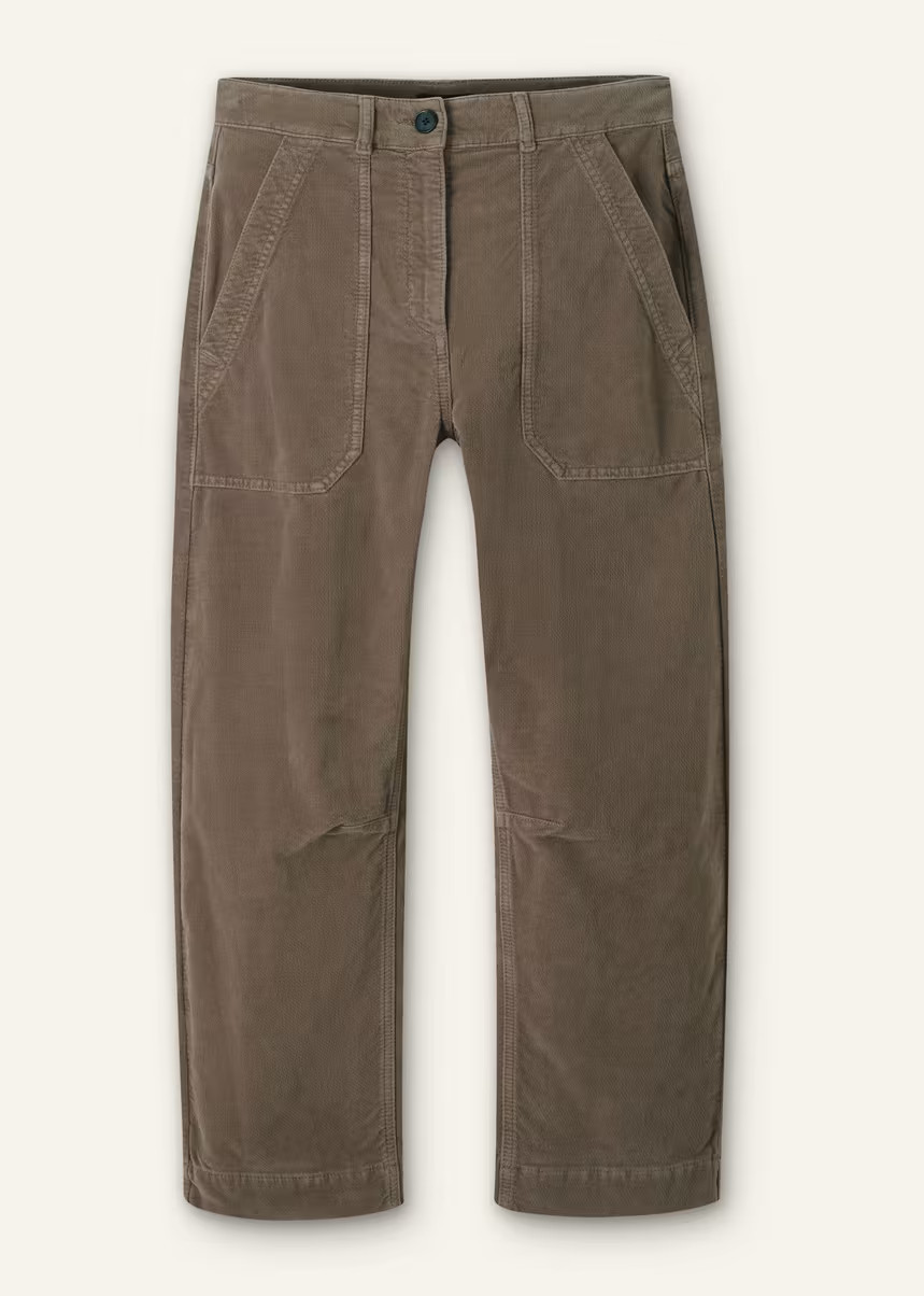 Washed Velvet Engineered-Leg Trouser | ME+EM Global (Excluding US)