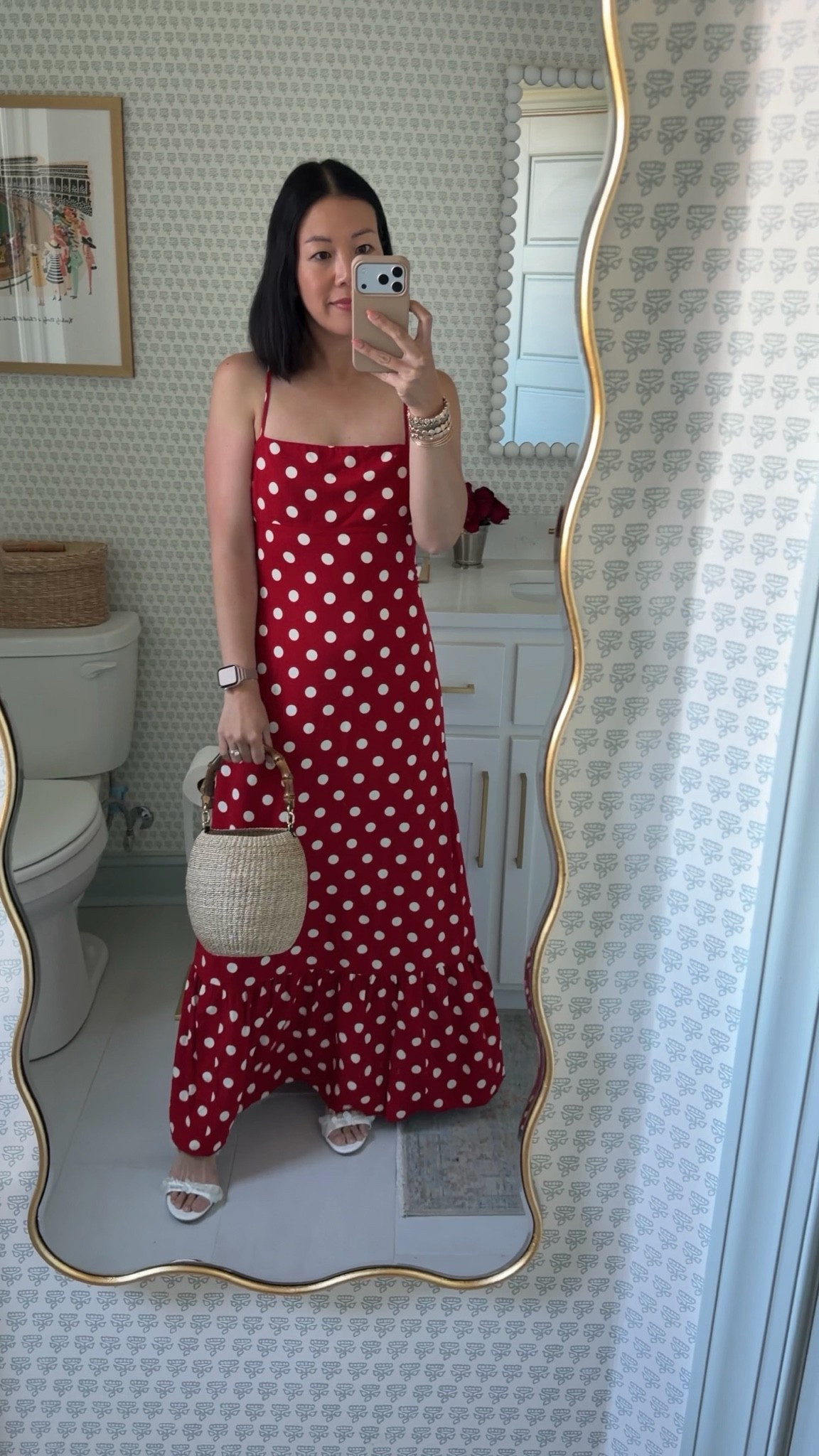 Wearing a XS in the red polka dots dress! Perfect for a spring event or vacation.

#LTKootd #LTKPetite #LTKOver40