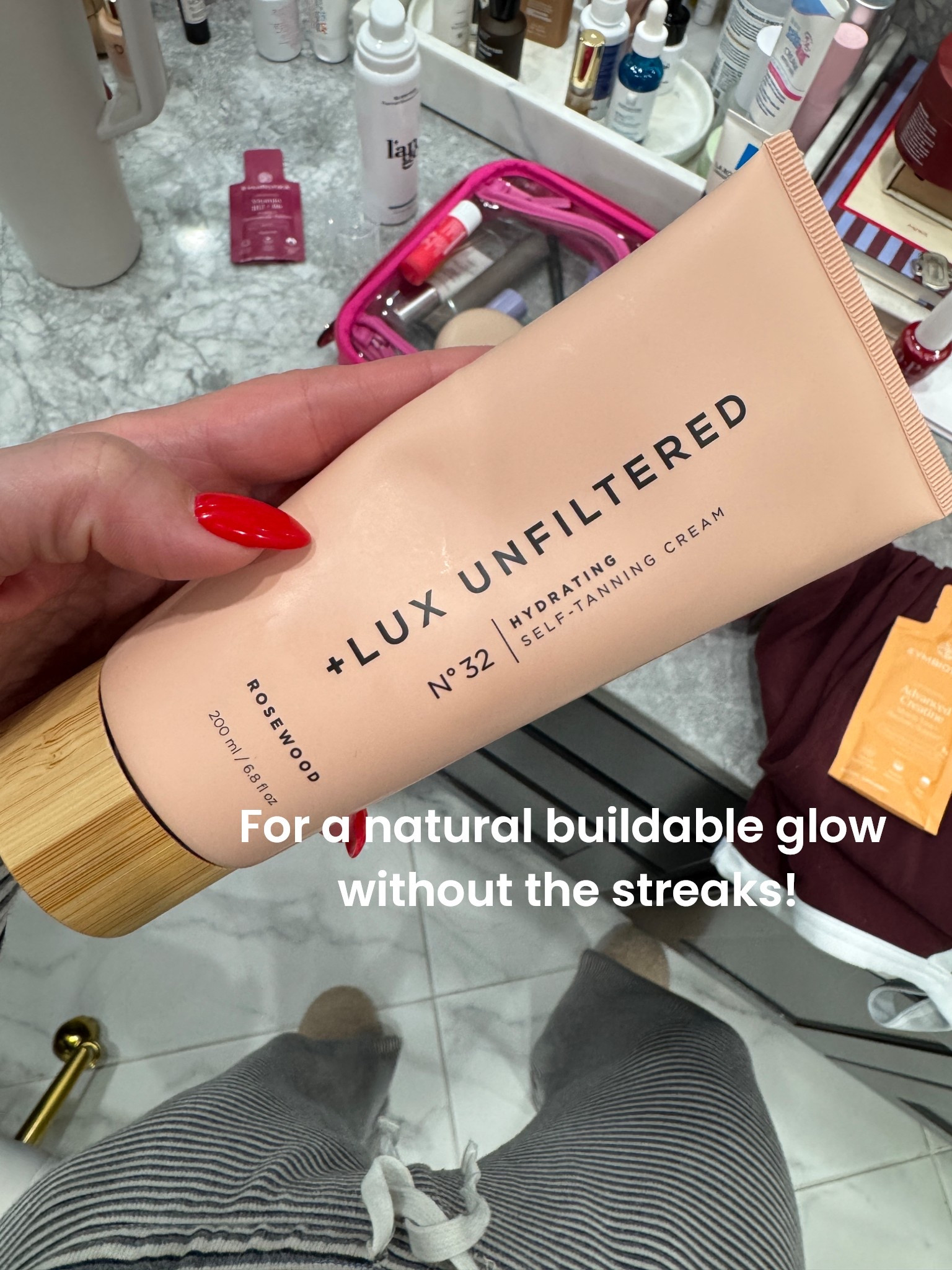 natural buildable tan! 