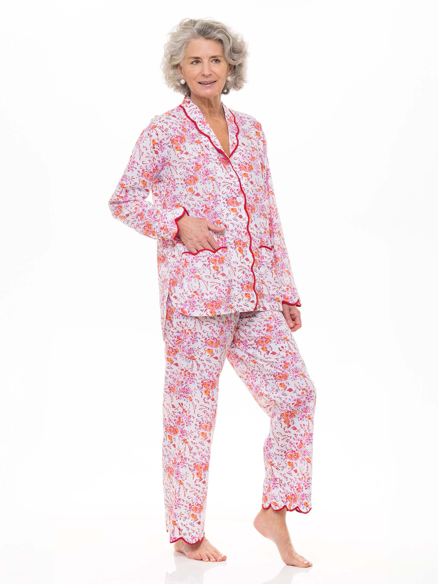 Pink Floral Pajamas | Heidi Carey