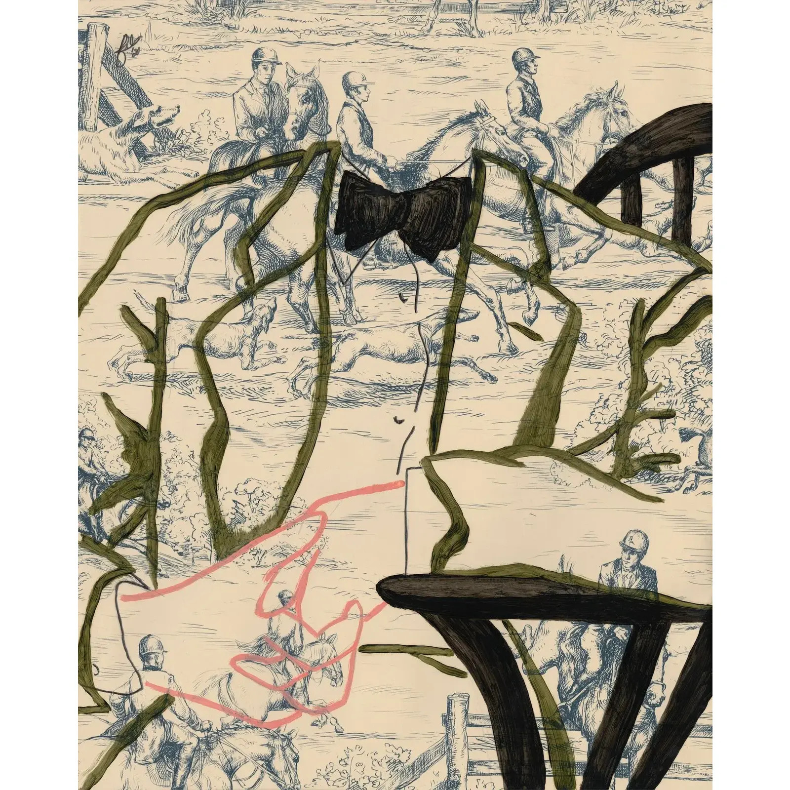 "Man in Green" Original Whimsical Figurative Print by Daniel Falcón | Chairish