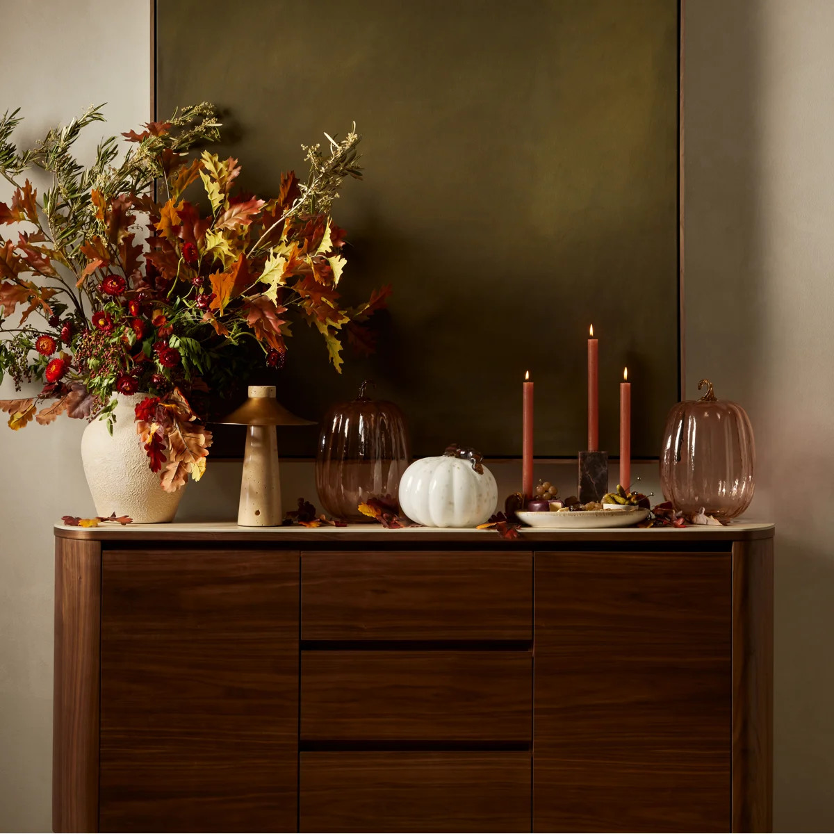 D8.5x13" Orange Glass Pumpkin | Wayfair North America