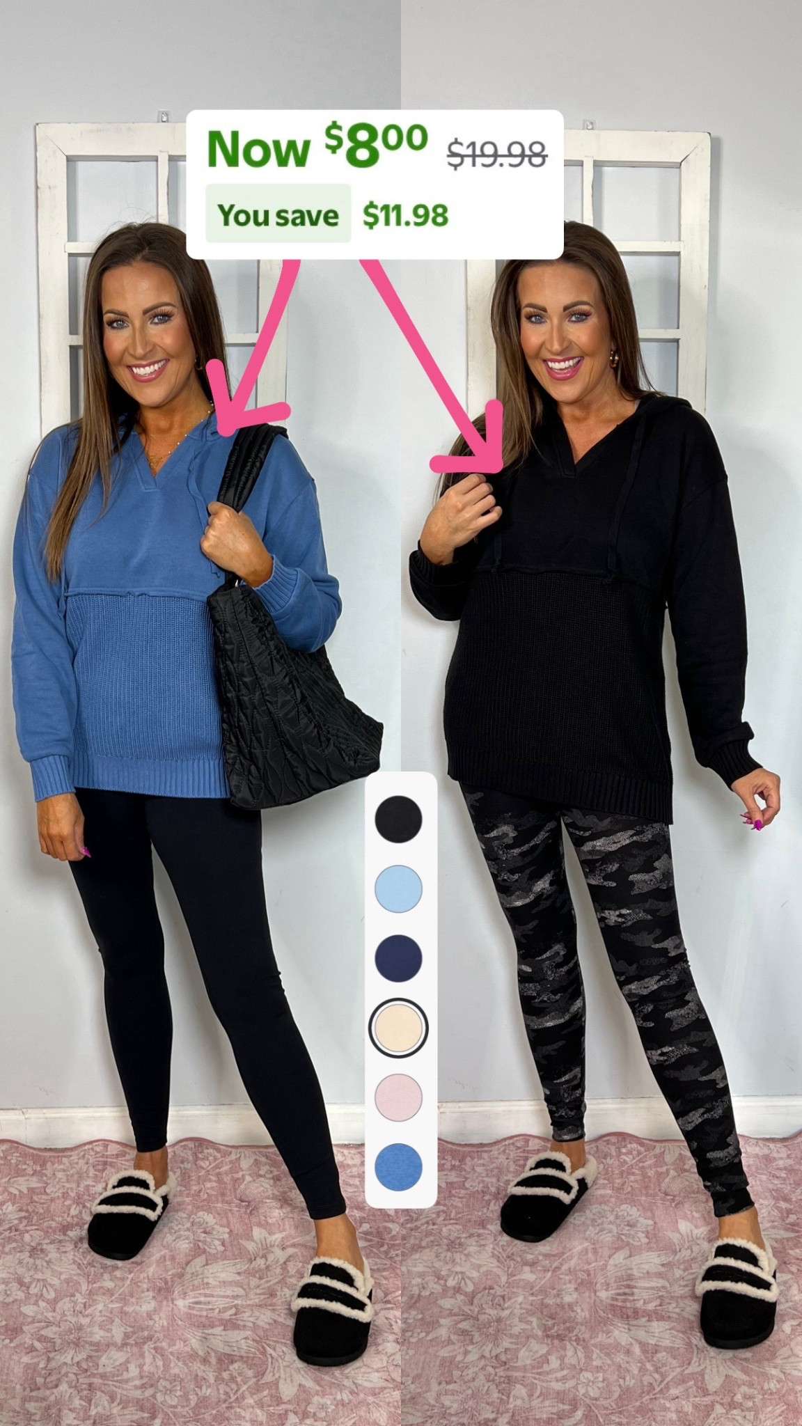 Hoodie: XS (size up for a roomier fit)
Leggings: S (more colors available)

Fall fashion, fall style, fall outfits, Black Friday deals, Walmart finds, Walmart style, Walmart fashion, Walmart deals 



#LTKCyberWeek #LTKootd #LTKSaleAlert