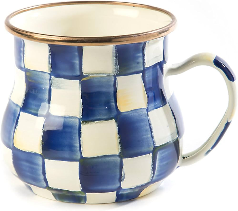 MACKENZIE-CHILDS Enamel Mug, Cute Enamelware Coffee Mug or Tea Mug, 16 Ounces, Unique Drinkware, ... | Amazon (US)