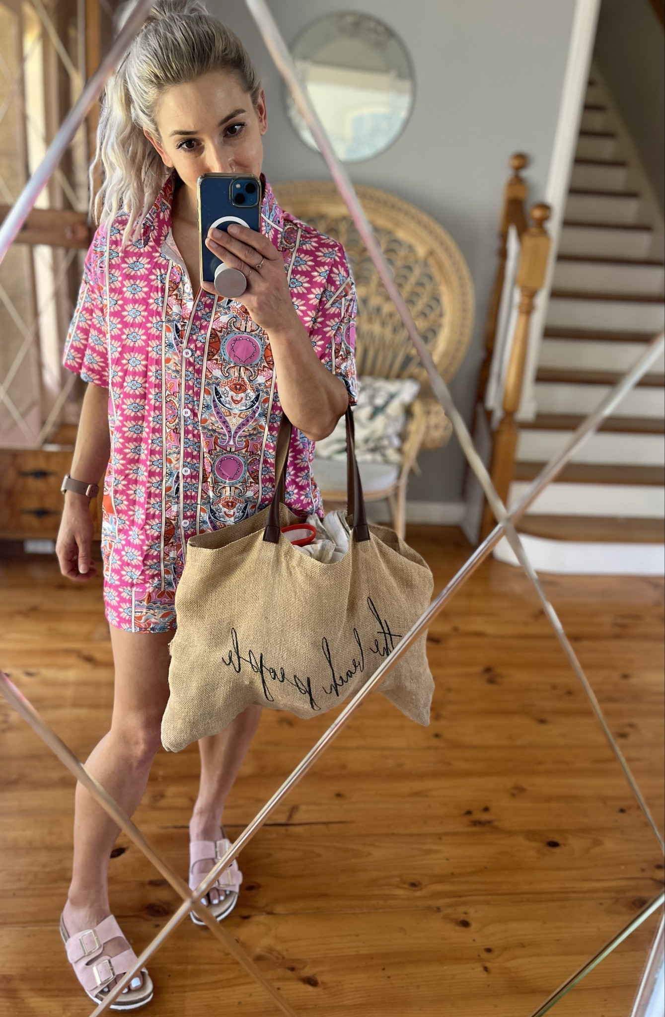 Exact print for the co-ord shorts set, but I have a button-down version, the linked version is an open kimono-stylee

#LTKover40 #LTKHoliday #LTKswim
