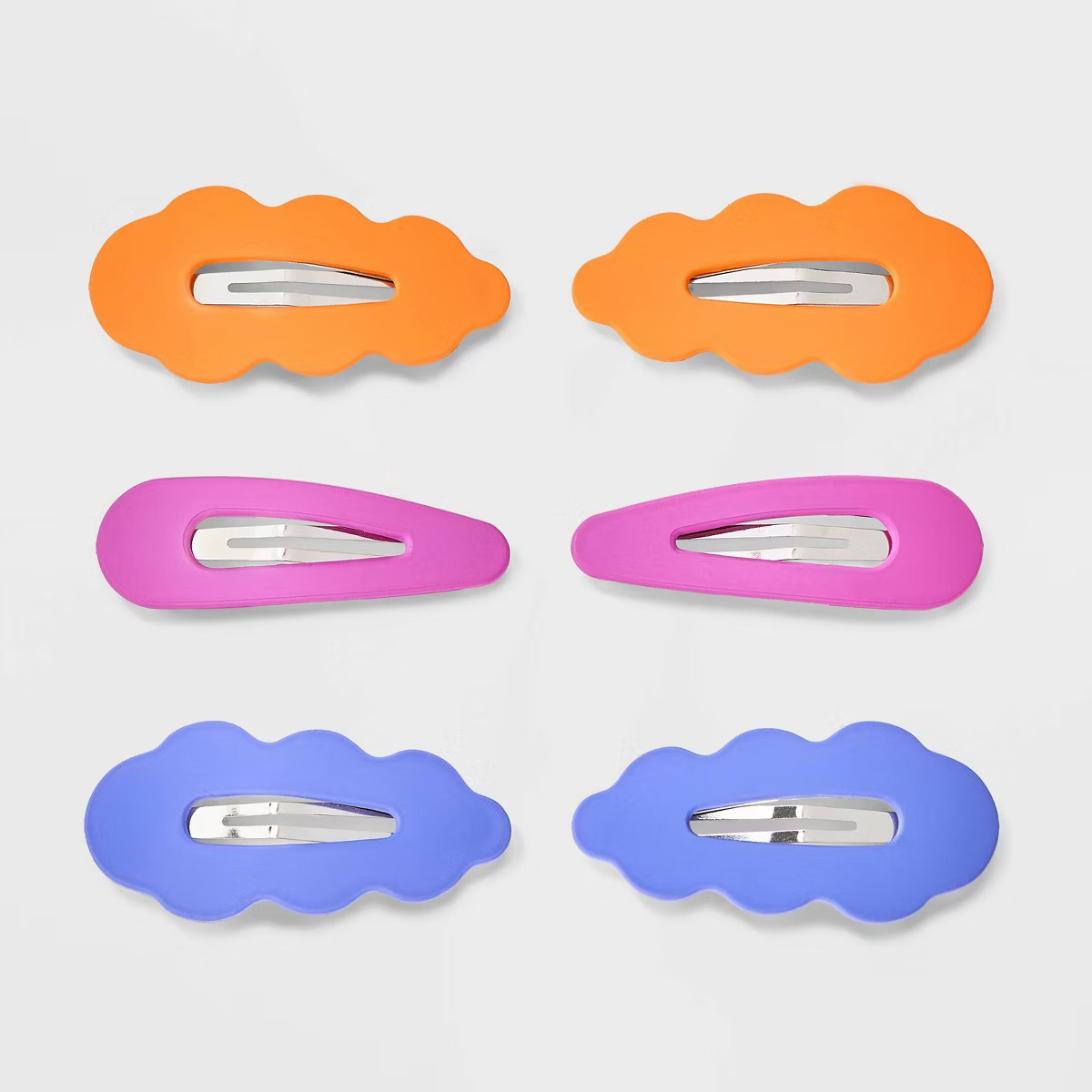 Large Soft Touch Covered Snap Clips - 6pc - Cat & Jack™ | Target