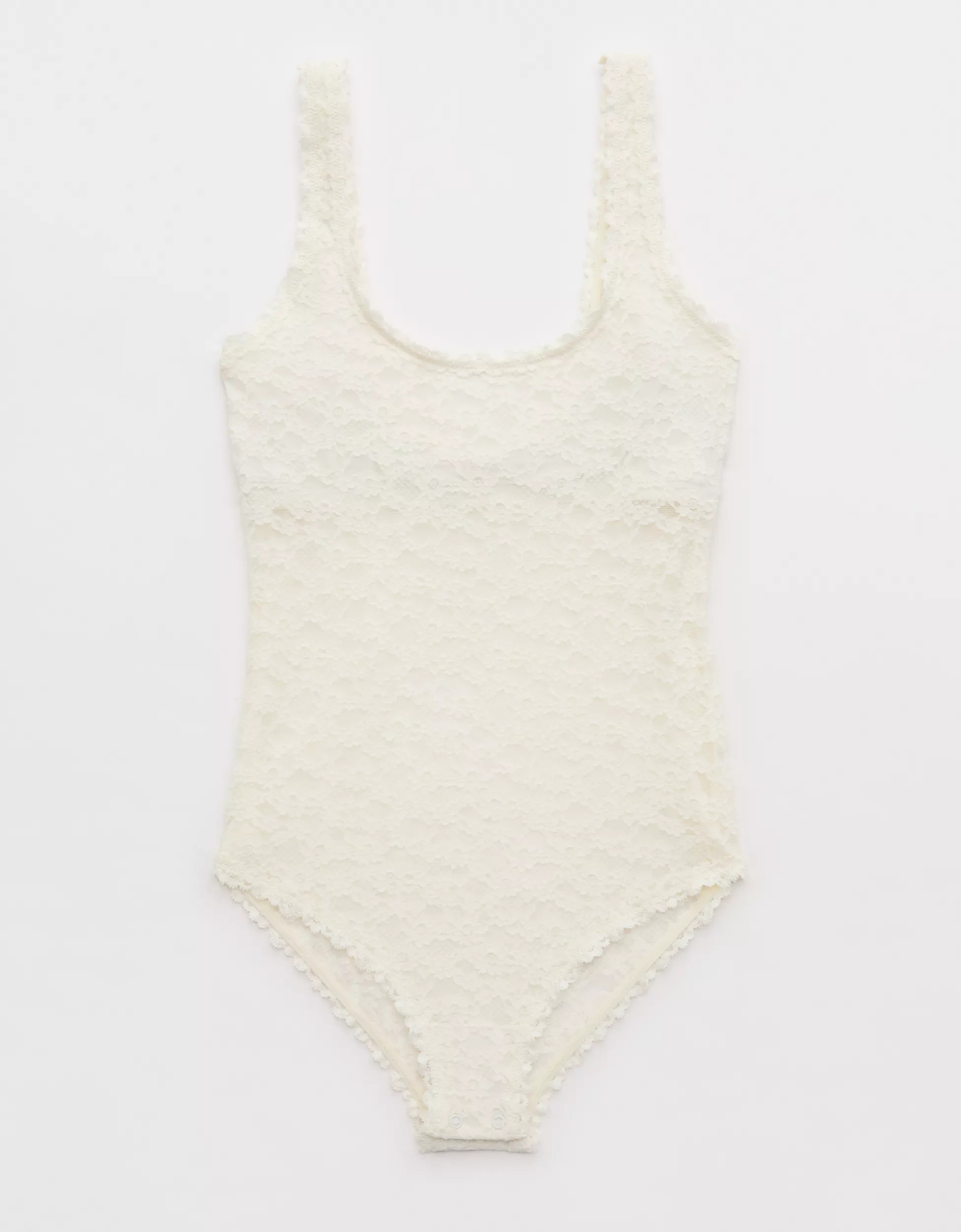 Show Off Vintage Lace Scoop Bodysuit | Aerie