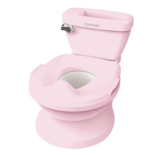 Summer Infant by Ingenuity My Size Potty Pro in Pink, Toddler Potty Training Toilet, Lifelike Flushing Sound, for Ages 18 Months+, Up to 50 Pounds | Amazon (US)
