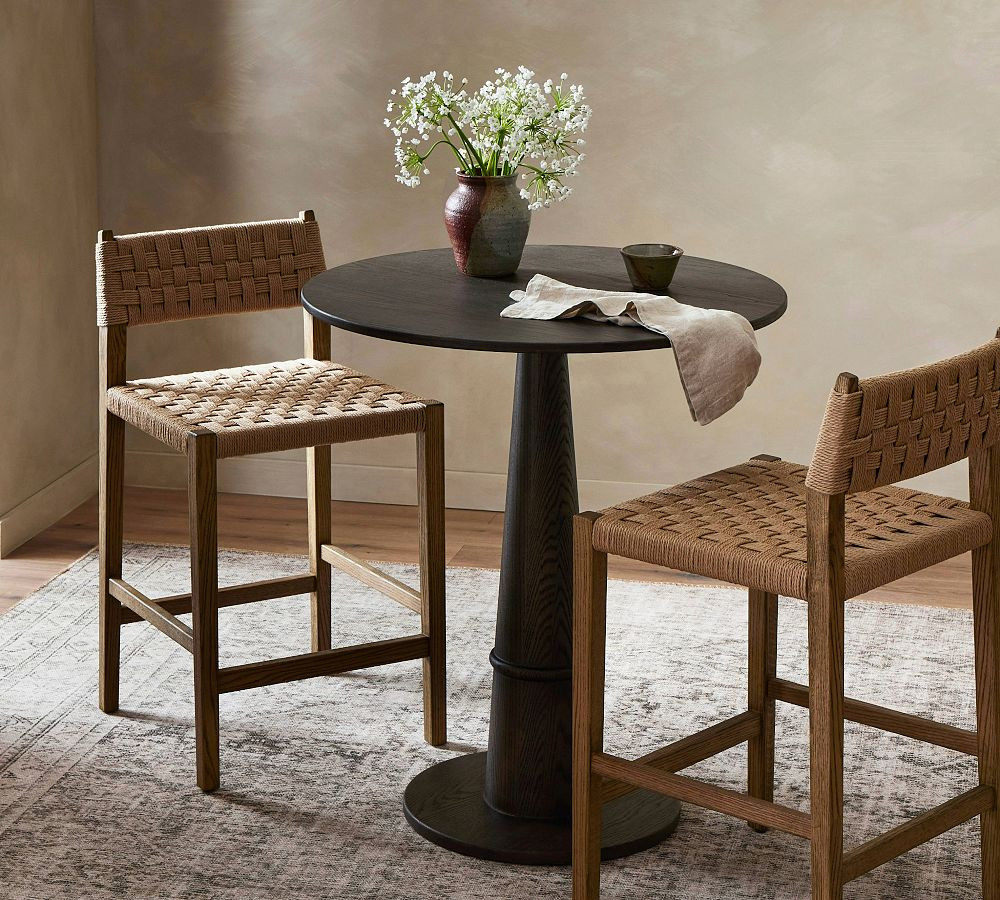 Seaside Woven Stool | Pottery Barn (US)