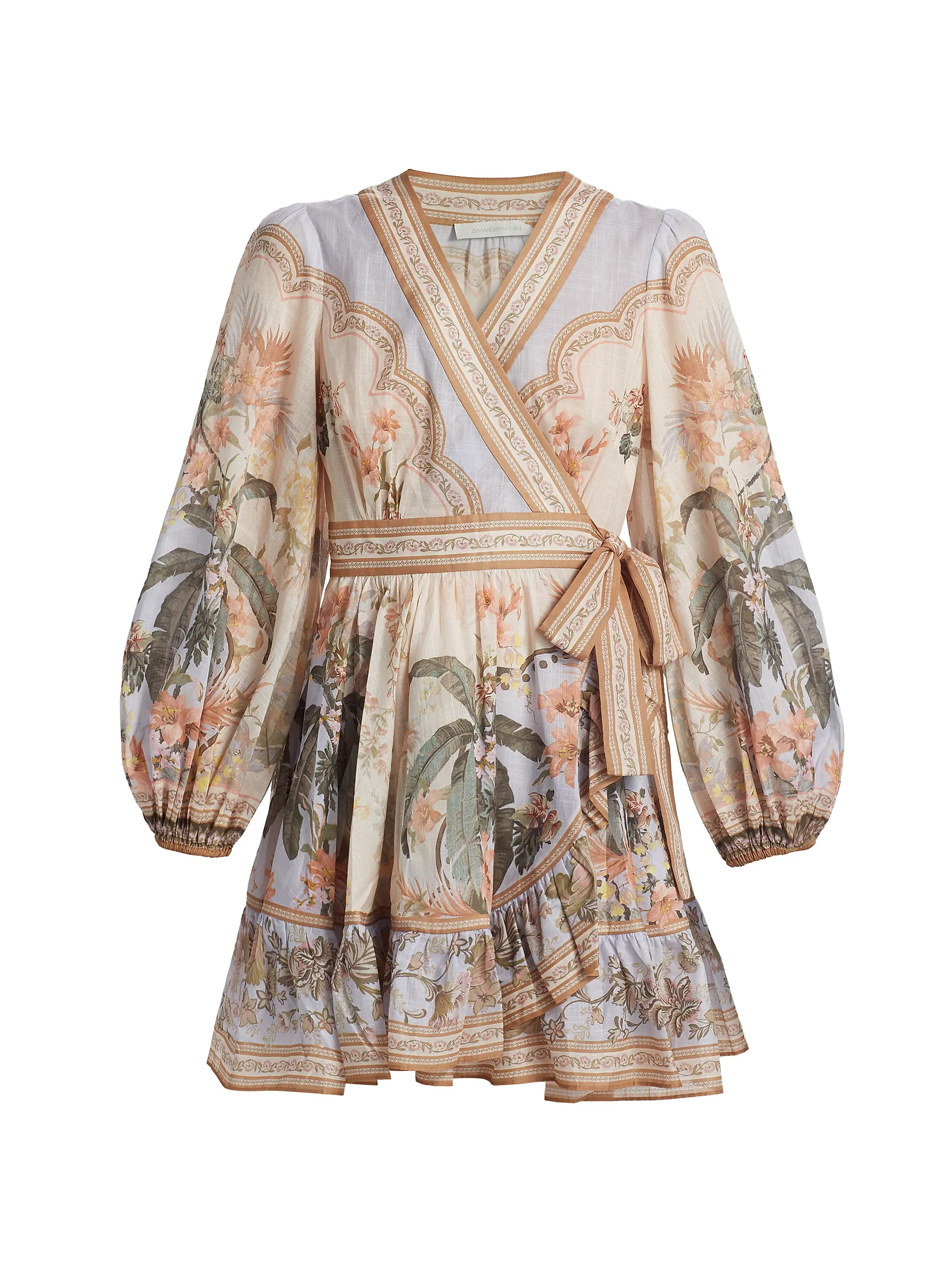Wylie Wrap Frill Mini-Dress | Saks Fifth Avenue