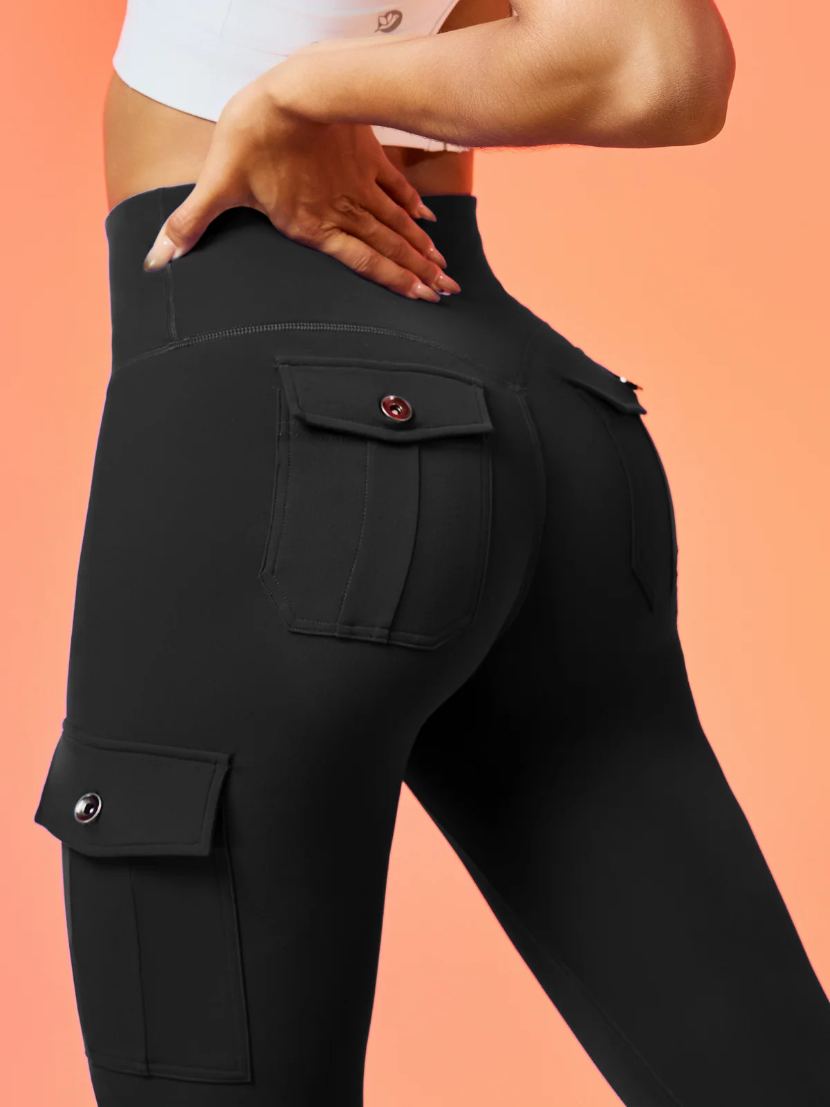 IUGA Flextight High Waisted Lift Cargo Leggings With Pockets | IUGA