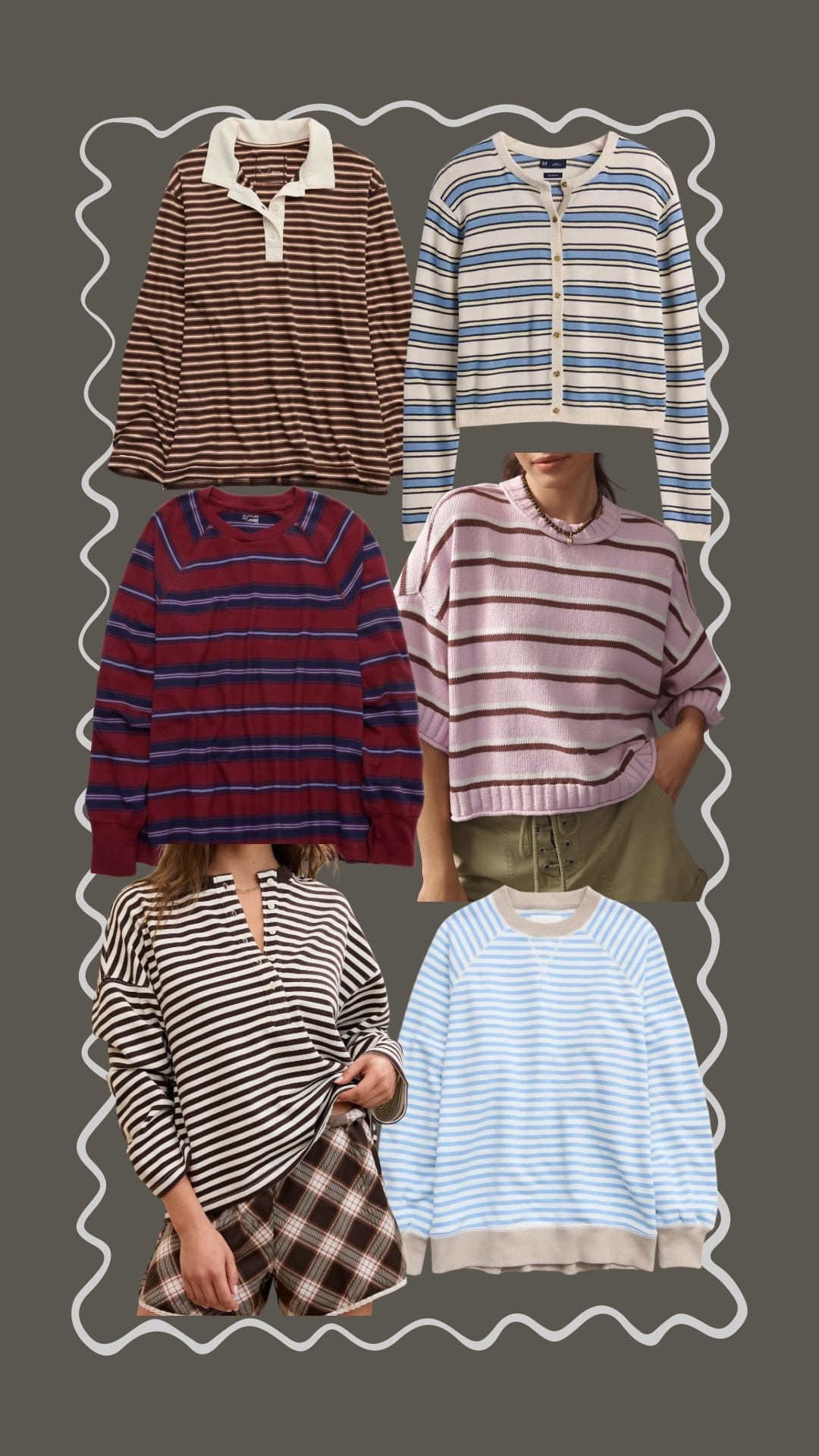 Cute striped tops for fall! 🍂