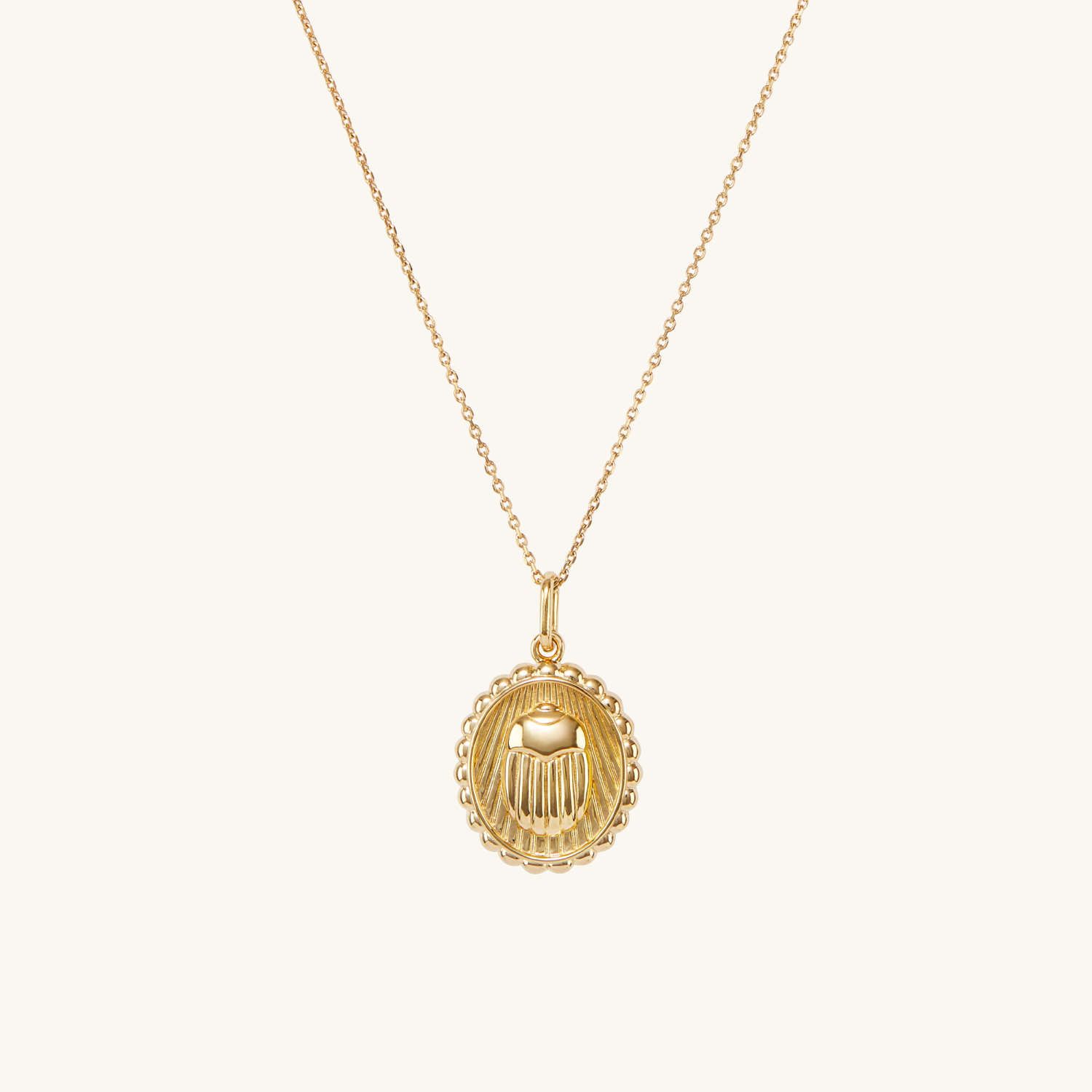 Resilience: Scarab Coin Pendant Necklace | Mejuri (Global)