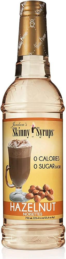 Hazelnut -Jordan's Skinny Gourmet Syrups Sugar Free, 25.4 Fl OZ | Amazon (US)