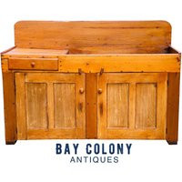 19Th Century Antique Country Primitive Pumpkin Pine Dry Sink ~ Sideboard/ Server | Etsy (US)