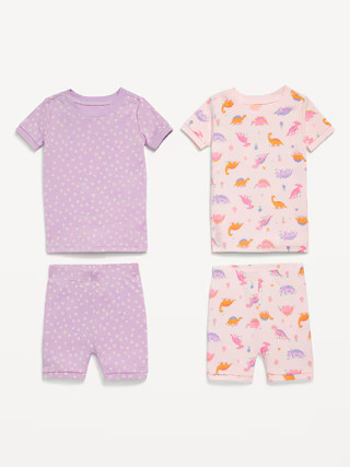 Snug-Fit Printed Pajama 4-Piece Set for Toddler & Baby | Old Navy (US)
