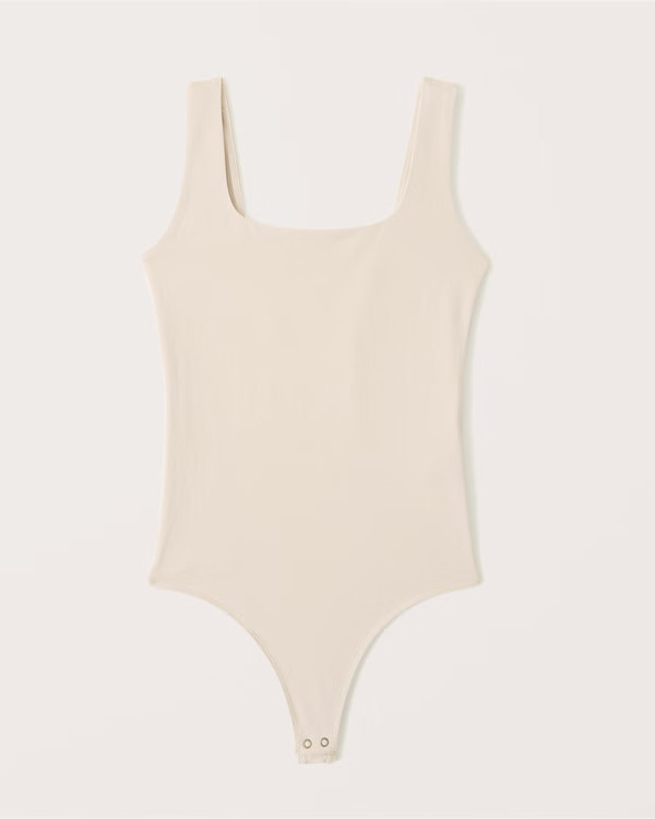 Women's Cotton-Blend Seamless Fabric Tank Bodysuit | Women's Tops | Abercrombie.com | Abercrombie & Fitch (US)