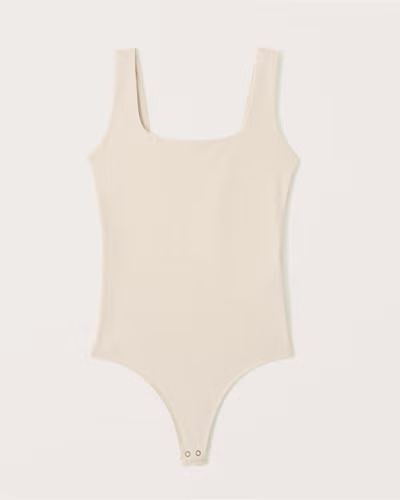 Women's Cotton-Blend Seamless Fabric Tank Bodysuit | Women's Tops | Abercrombie.com | Abercrombie & Fitch (US)