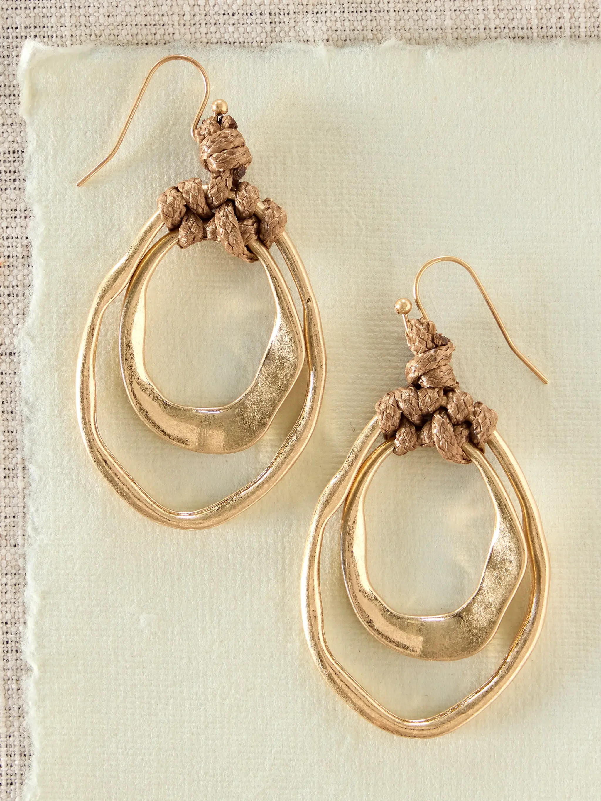 Golden Drop Earrings | Natural Life