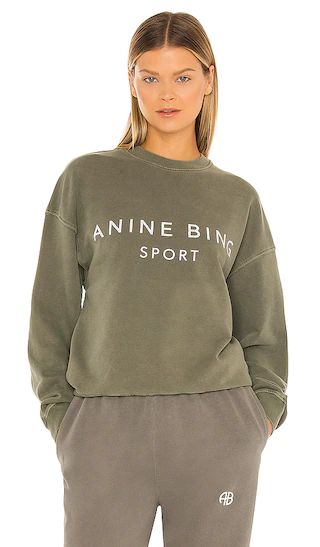 Sport Evan Sweatshirt in Olive | Revolve Clothing (Global)