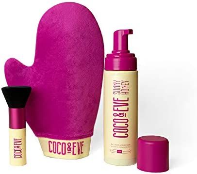 Coco & Eve Sunny Honey Bali Bronzing Bundle (Ultra Dark). All Natural Sunless Tanning Mousse. Ins... | Amazon (US)