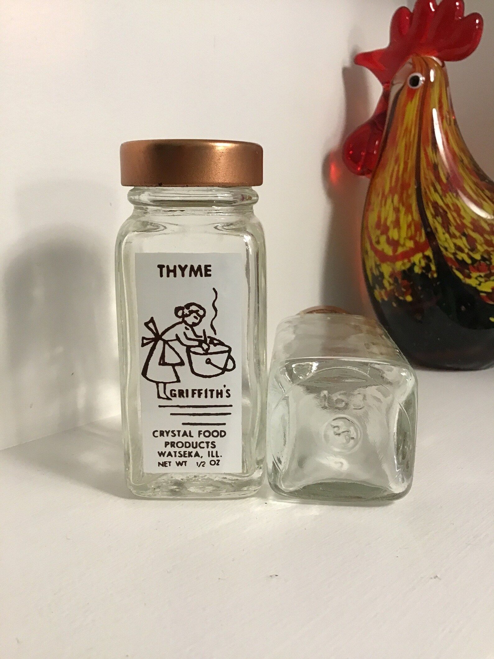 Vintage Glass Spice Jars, Griffith's Spice Bottles Set of 21 Bottles with Labels | Etsy (US)